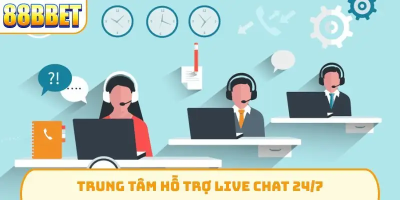 Trung tâm hỗ trợ live chat 24/7
